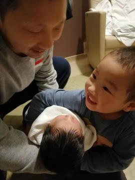 Meeting baby brother