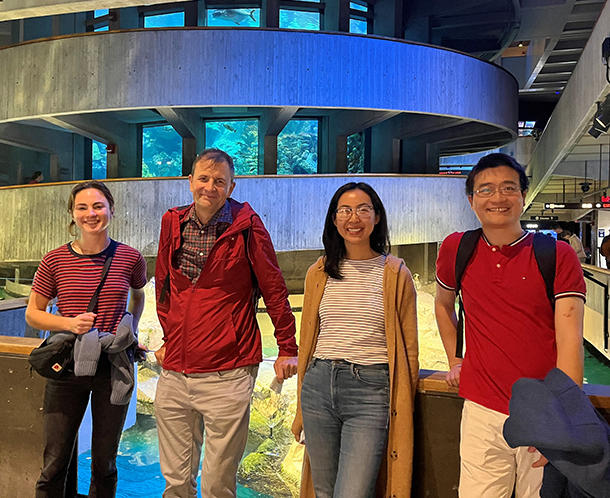 Members of the Moorcroft Lab at the New England Aquarium